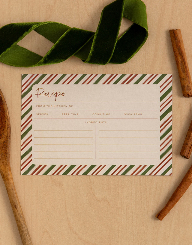 Candy Stripe Recipe Card, 1 of 2