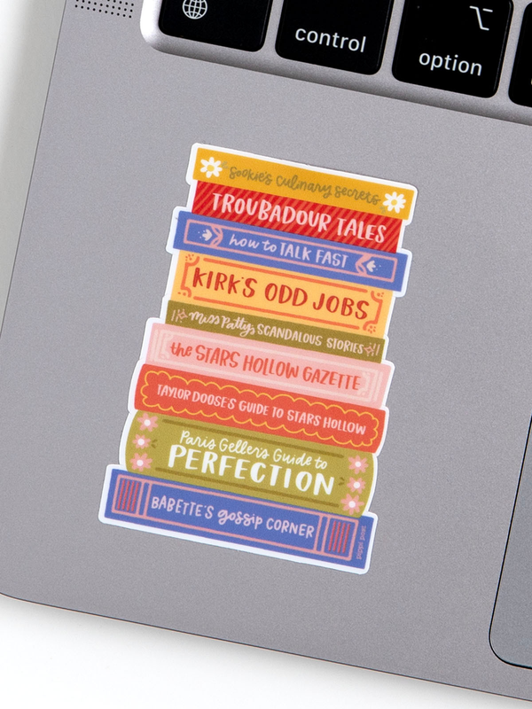 Stars Hollow Book Stack Decal Sticker, 2 of 2