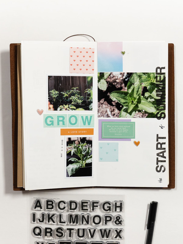 Stamp Set : 6×8 Block Alphabet, 3 of 4