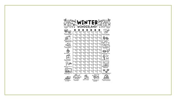 Winter Printable Calendar Poster, 1 of 3