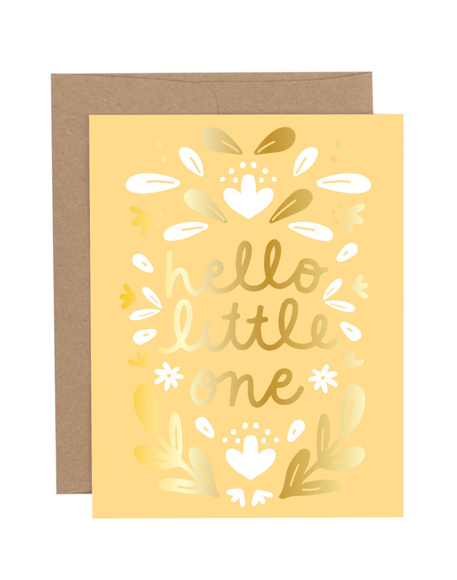 Hello Little One Baby Greeting Card, 1 of 1