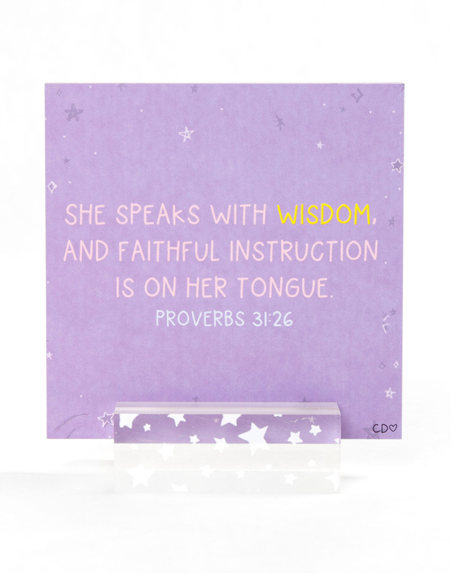 Verses For Teachers – Bible Verse Card Set with Display Stand, 5 of 6