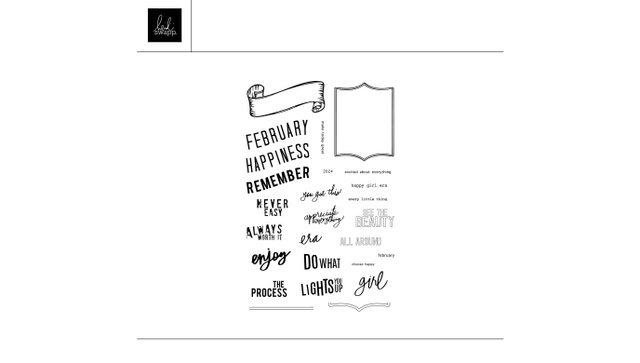 Digital 4×6 February Update Stamp Set, 1 of 1