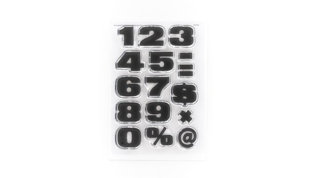 Numbers Are Awesome #15 4×6 Stamp Set, 1 of 2