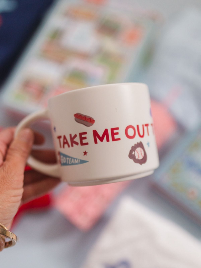 Take Me Out To The Ballgame Large Ceramic Mug, 2 of 6