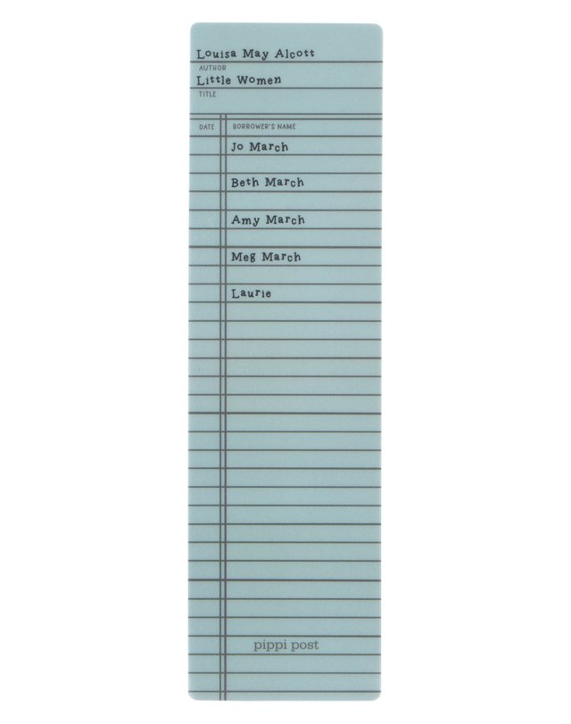 Little Women Library Check Out Transparent Bookmark, 4 of 4