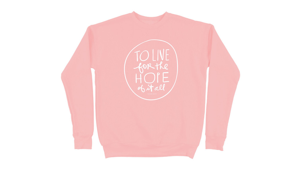 Ali Edwards Design Inc. | To Live For The Hope Sweatshirt - Pink