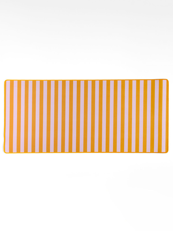 Orange Stripes Large Desk Mat, 1 of 4