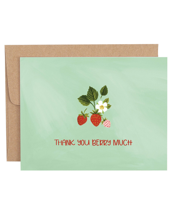 Thank You Berry Much Greeting Card, 1 of 1