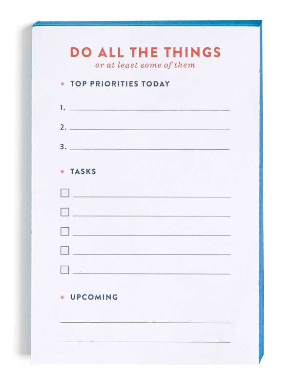 Do All The Things Daily Planner 4×6 Notepad, 1 of 2
