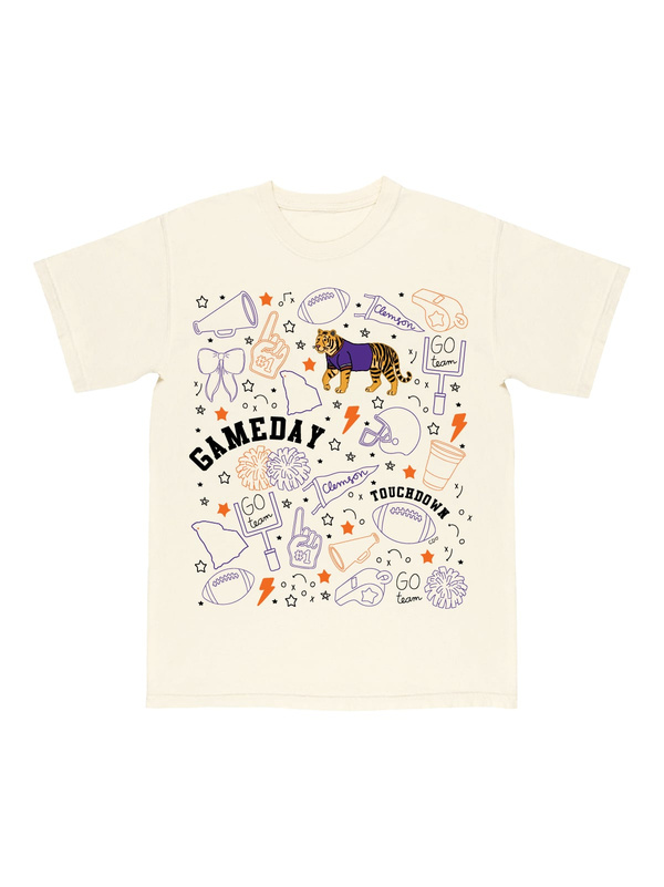 Clemson Football Game Day Tee - Ivory, 4 of 5