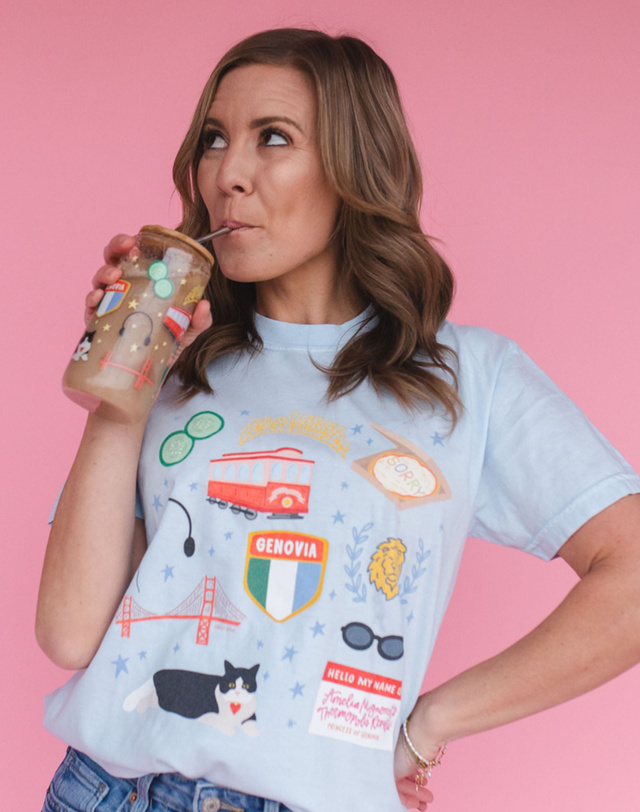 Princess Illustrations Tee - Chambray, 2 of 4