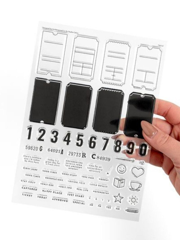 Stamp Set : 6×8 Documenter Tickets, 3 of 4