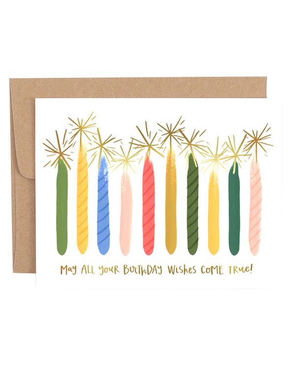 Candle Birthday Greeting Card, 1 of 1