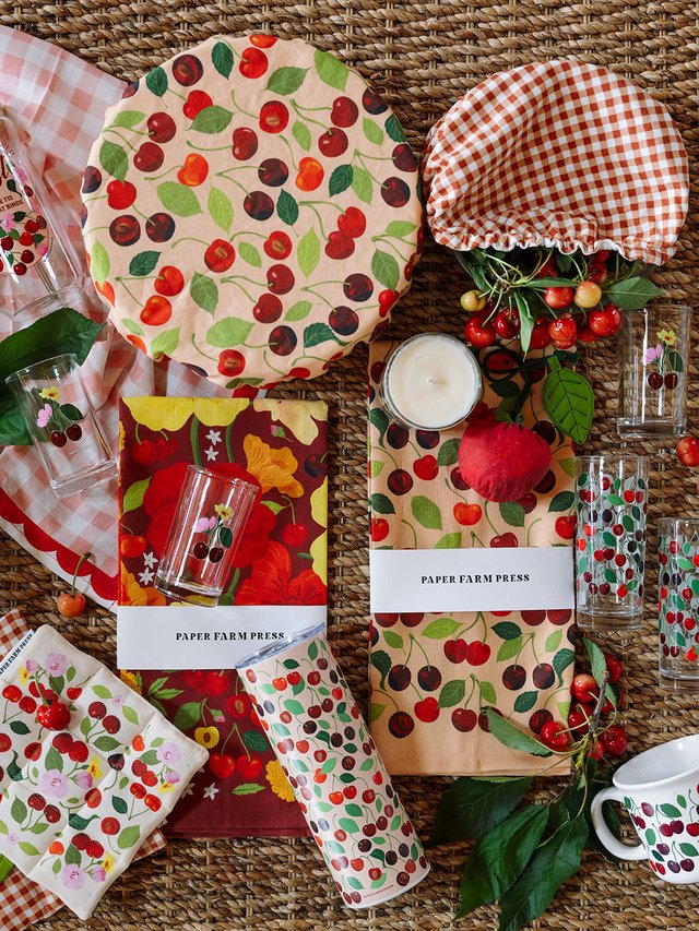 Cherry Grove Reusable Fabric Bowl Cover Set, 8 of 9