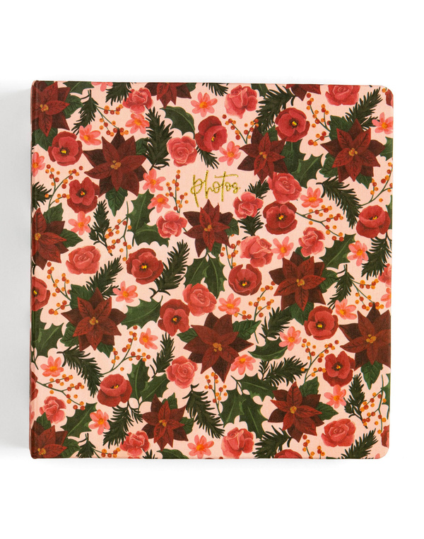 Poinsettias Heirloom Christmas Photo Album, 1 of 8