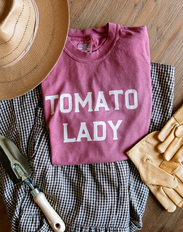 Tomato Lady Tee - Crimson, 1 of 3