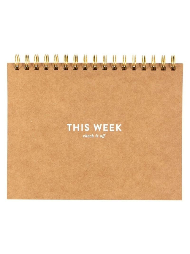 Undated Spiral Weekly Planner, 1 of 4