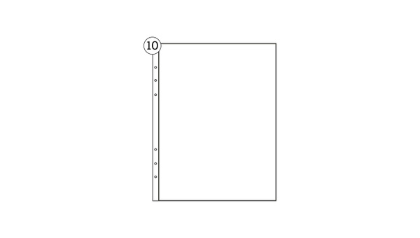 6×8 Pocket Page Protector (1 pocket) - 10 Pack , 1 of 1
