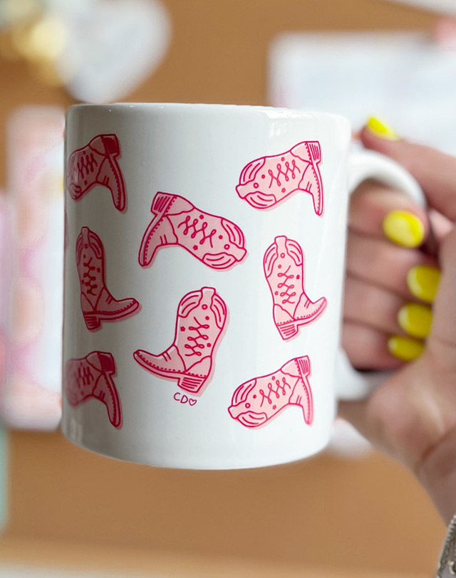 Western Cowgirl Boots Mug, 2 of 2