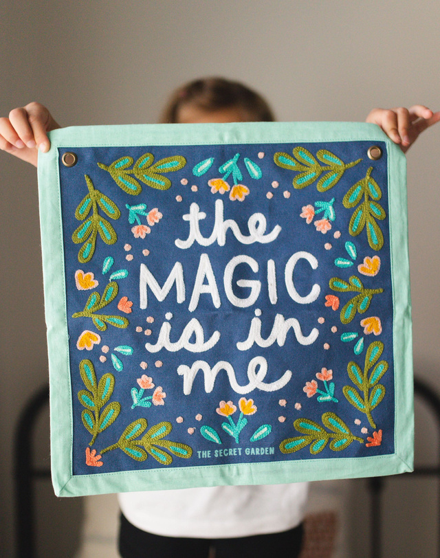 The Magic Is In Me Embroidered Canvas Banner, 1 of 7