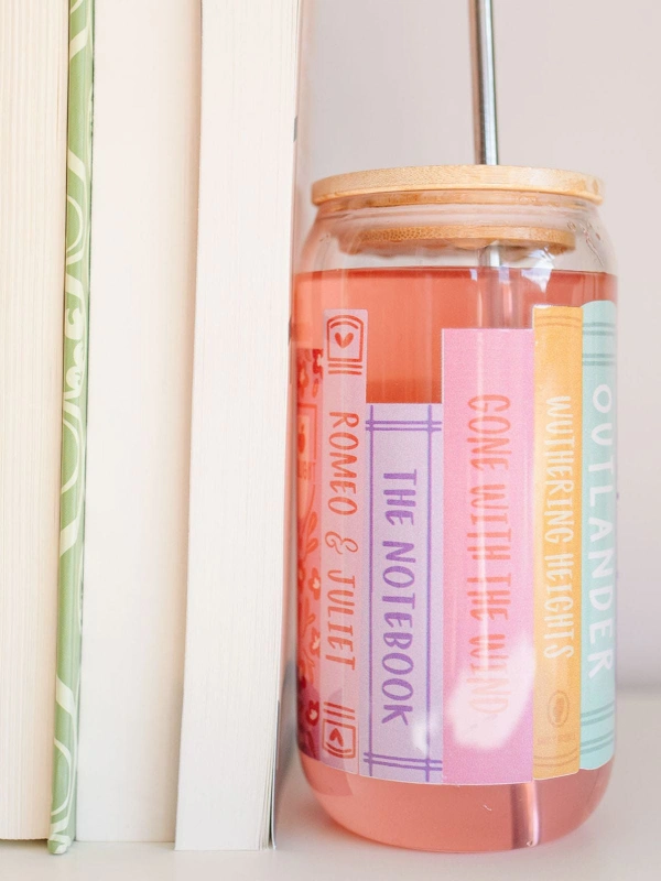 Romance Novels Glass Can, 2 of 4