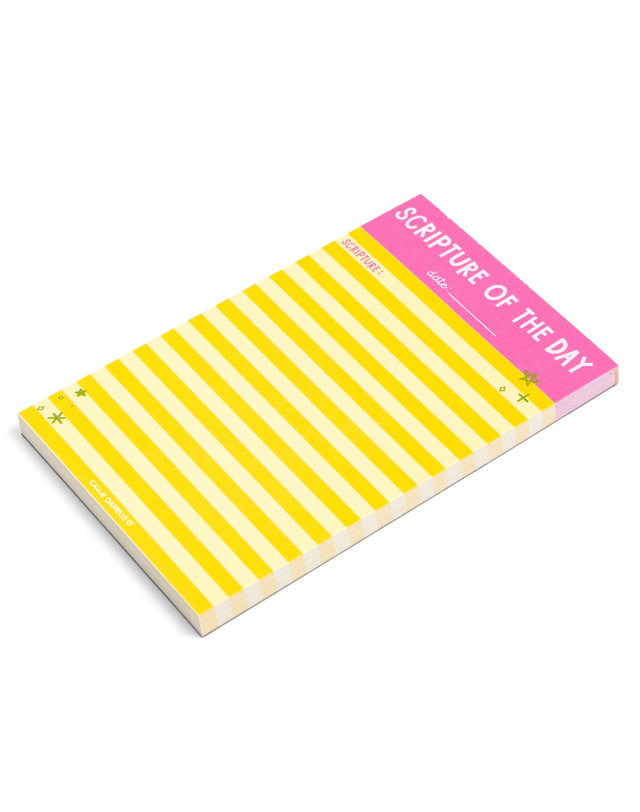 Scripture of the Day Yellow 4×6 Notepad, 2 of 2
