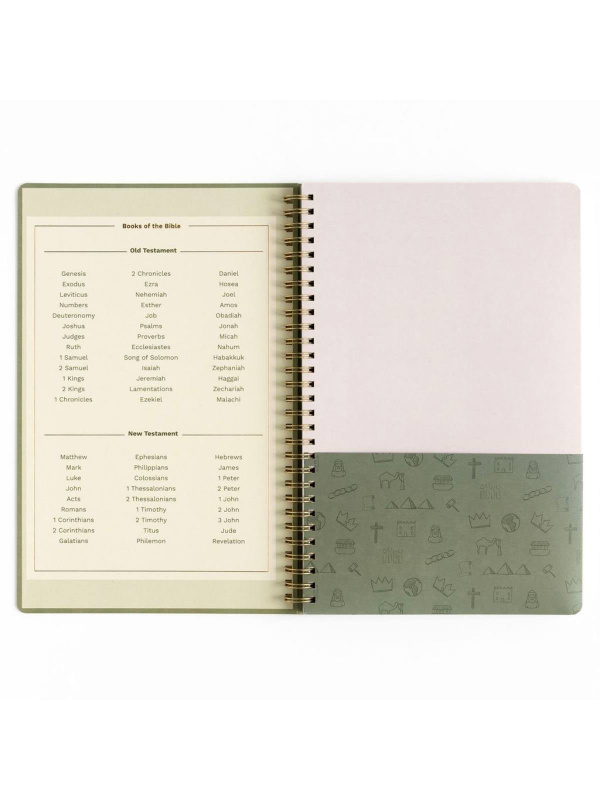 Notebook - Olive with Maps, 2 of 9