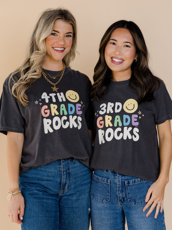 3rd Grade Rocks Tee - Pepper, 3 of 4