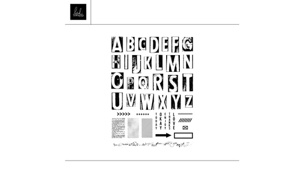 Digital Letter Press Alphas 6×8 Stamp Set, 1 of 1
