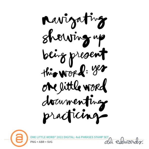 One Little Word® 2022 Phrase Digital Stamp Set, 1 of 1