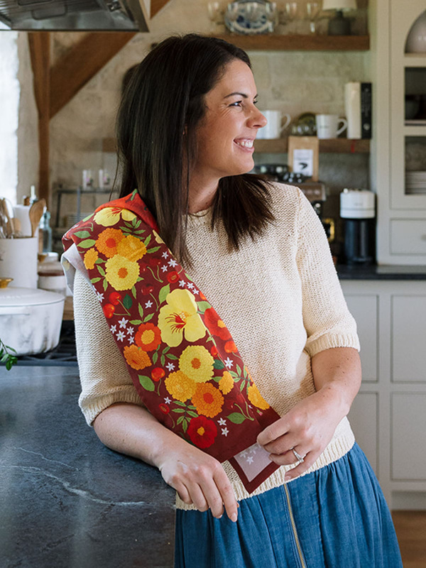 Cherry Grove Floral Kitchen Tea Towel, 2 of 7