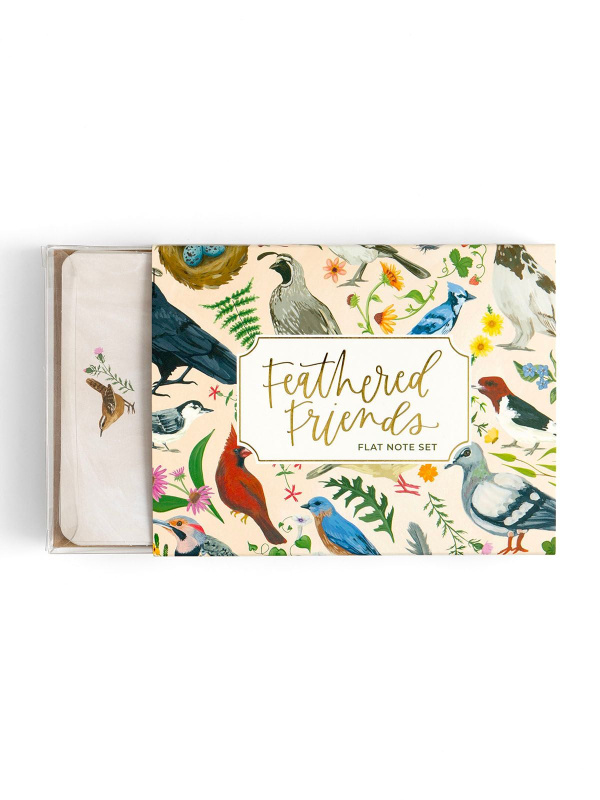 Feathered Friends Birds & Florals Flat Note Set, 2 of 8