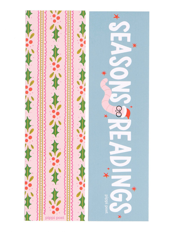 Seasons Readings Bookworm Christmas Bookmark Set, 2 of 2