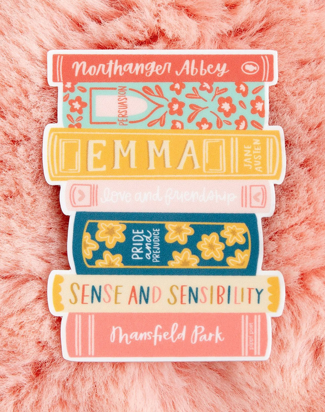 Book Stack Decal Sticker, 2 of 3