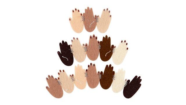  Felt Hands Banner, 1 of 2