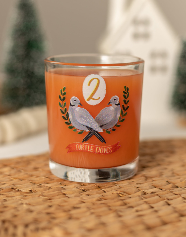 Two Turtle Doves 7.5oz Short Juice Glass, 1 of 3