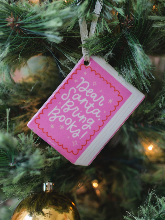 Dear Santa Bring Books Christmas Ornament, 1 of 5