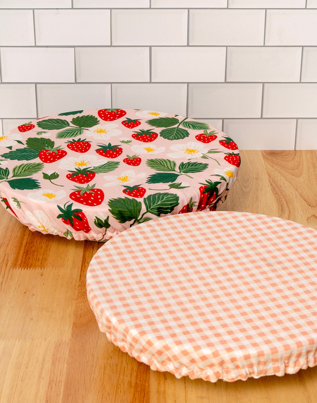 Strawberry Patch Bowl Cover Set, 1 of 3