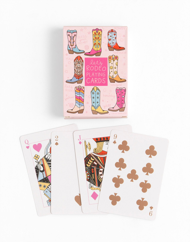 Let's Rodeo Western Cowgirl Boots Deck of Playing Cards, 2 of 3