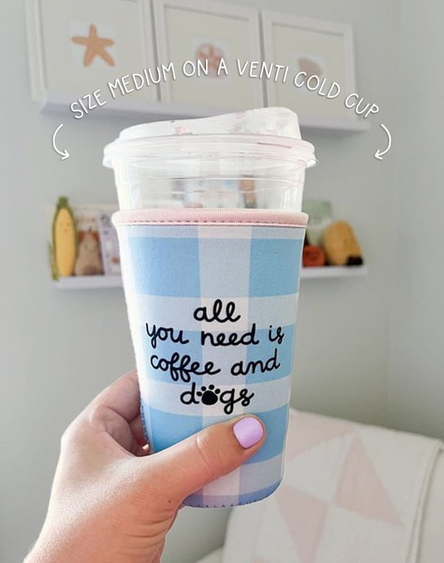 Coffee & Dogs Drink Sleeve, 1 of 4