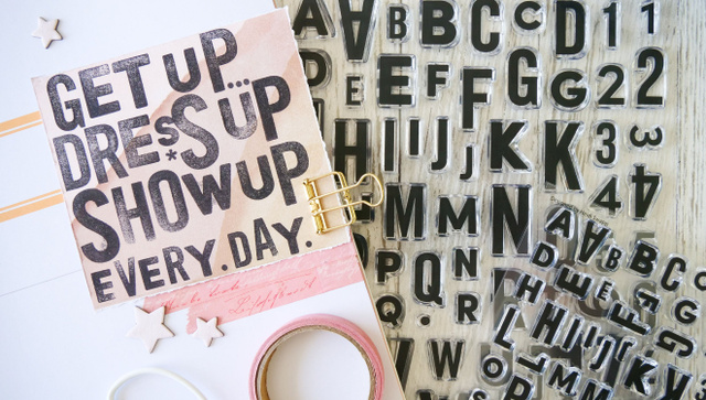 Stamp Set : 4×6 Blue Skies Alpha, 4 of 5