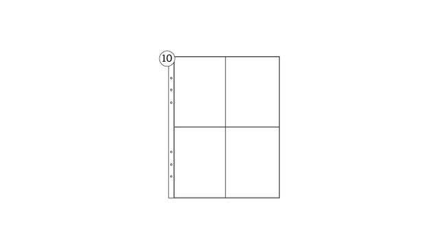 6×8 Page Protectors 3×4 Pockets (10 pack), 1 of 1