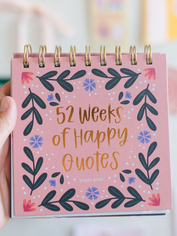 52 Weeks of Happy Quotes - Desk Flip Calendar, 1 of 10