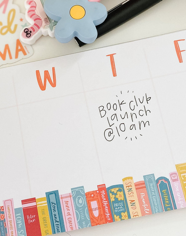 Book Stack Weekly Notepad, 3 of 4