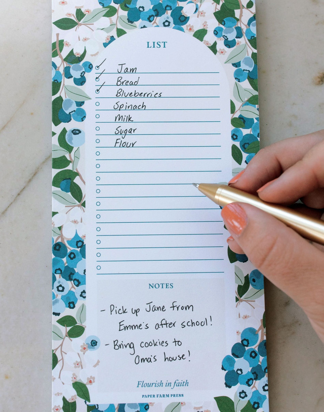 Blueberry Field Notepad, 3 of 3