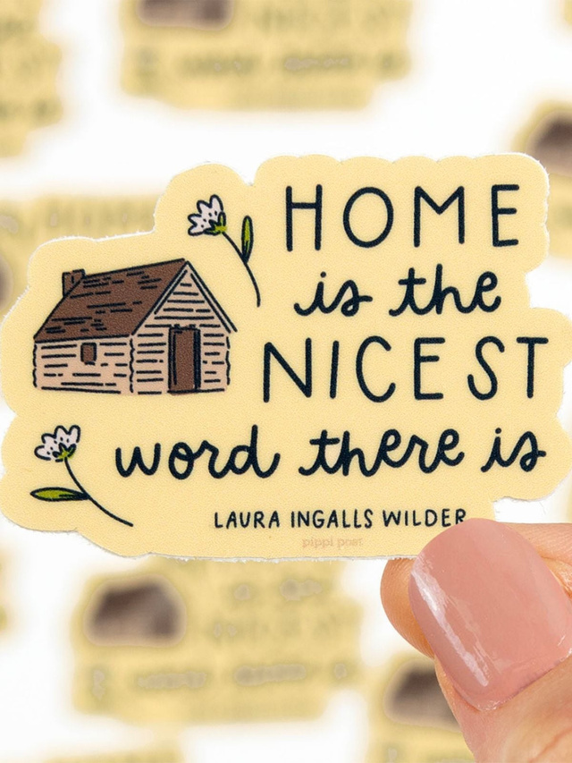 Home Is The Nicest Word Prairie Decal Sticker, 1 of 3