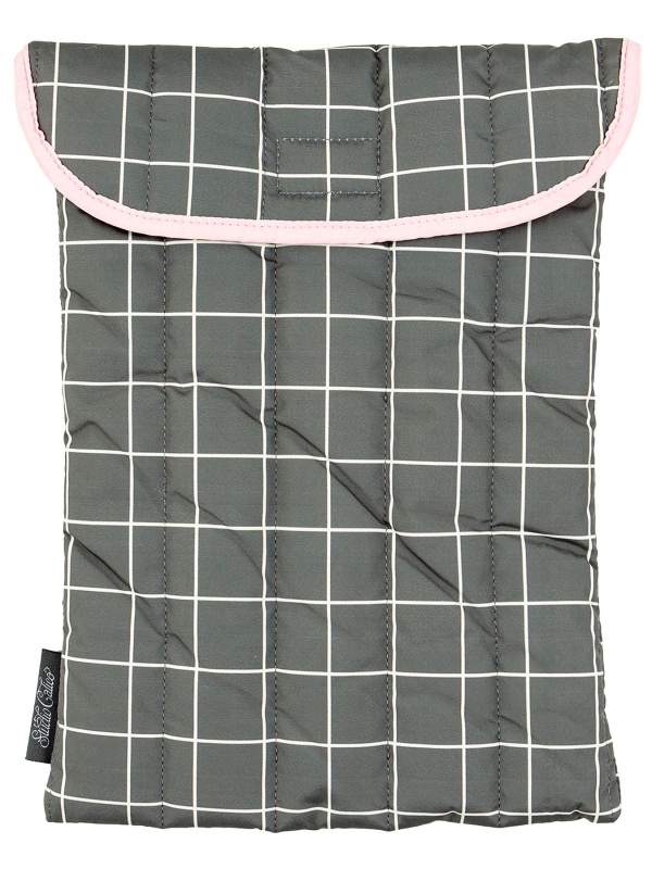 Puffy Laptop Sleeve - Grey Grid, 1 of 2