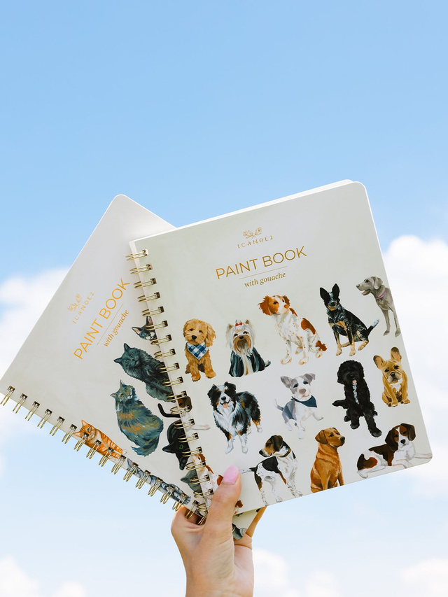Feline Friends Cats Learn-To-Paint Gouache Paint Book, 6 of 7
