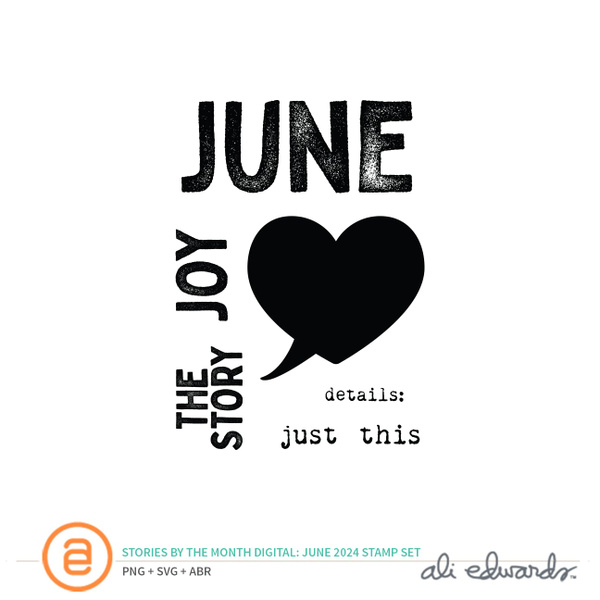 June 2024 3×4 Digital Stamp Set, 1 of 1